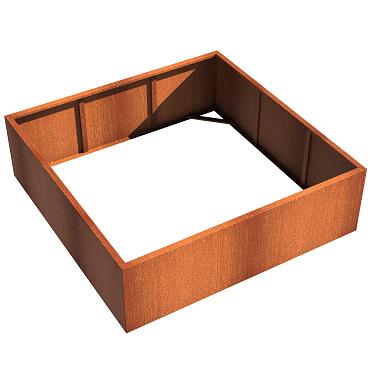 Andes without bottom 2000 x 2000 x 600mm CorTen 2mm (CAW1.2)