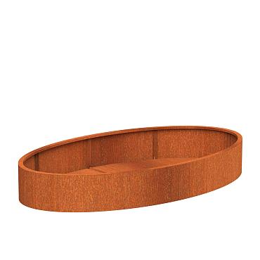 Corten Ellipse 2800 x 1600 x 400mm CorTen 3mm (CEL2)