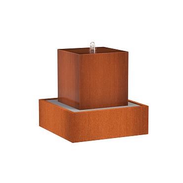 CorTen Waterblock 700 x 700 x 700mm CorTen 3mm (CWB1)