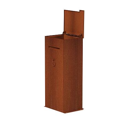 Parcelbox CorTen Case 500 x 400 x 1200mm CorTen 2mm (PCC1)