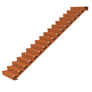 Stair 1000 x 2400 x 2890mm CorTen 4mm (CST17.1)