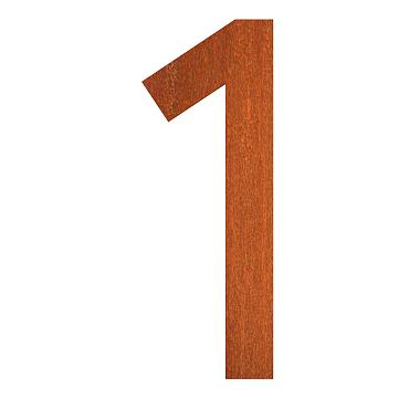 house number 44 x 5 x 120mm Corten 5mm (1 corten)