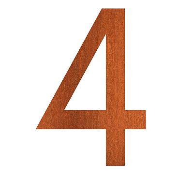 house number 84 x 5 x 120mm Corten 5mm (4 corten)