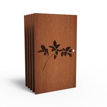 CorTen Panel Nature 1100 x 50 x 1800mm CorTen 2mm (CPN10 (5pcs))