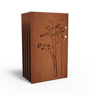 CorTen Panel Nature 1100 x 50 x 1800mm CorTen 2mm (CPN7 (5pcs))