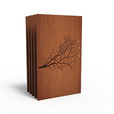 CorTen Panel Nature 1100 x 50 x 1800mm CorTen 2mm (CPN8 (5pcs))