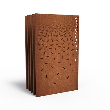 CorTen Panel Abstract 1100 x 50 x 1800mm CorTen 2mm (CPA4 (5pcs))
