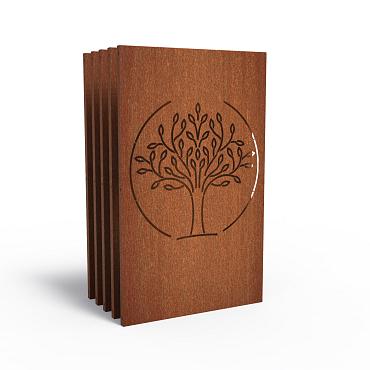 CorTen Panel Abstract 1100 x 50 x 1800mm CorTen 2mm (CPA5 (5pcs))
