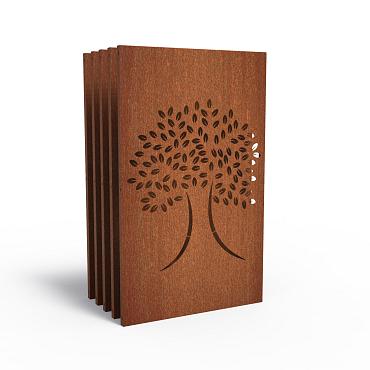 CorTen Panel Abstract 1100 x 50 x 1800mm CorTen 2mm (CPA6 (5pcs))