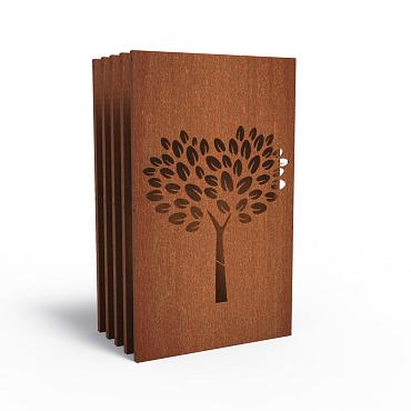 CorTen Panel Abstract 1100 x 50 x 1800mm CorTen 2mm (CPA7 (5pcs))