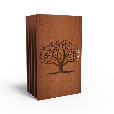 CorTen Panel Abstract 1100 x 50 x 1800mm CorTen 2mm (CPA8 (5pcs))