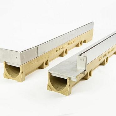 Slotline RVS hoekstuk uitwendig H=4cm L=85+15cm