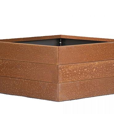Plantenbak Modulair Corten 270x270x42 cm