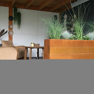 Plantenbak Modulair Corten 150x120x56 cm