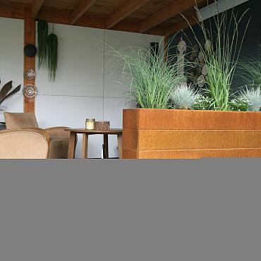 Bloembak Modulair - 270x30x70 cm Corten