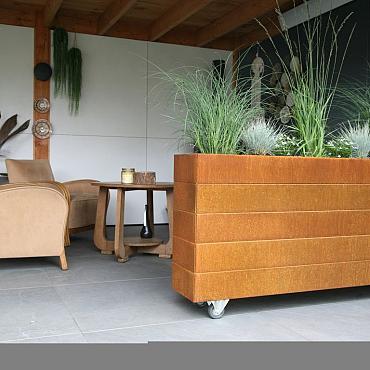 Bloembak Modulair - 270x150x70 cm Corten
