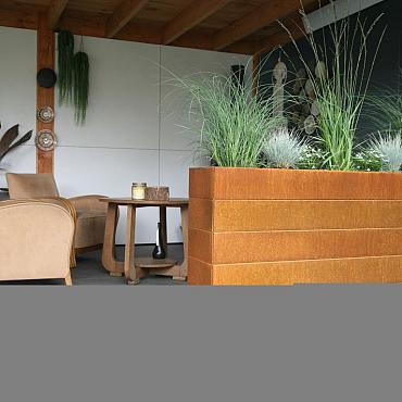 Plantenbak Modulair Corten 300x60x70 cm