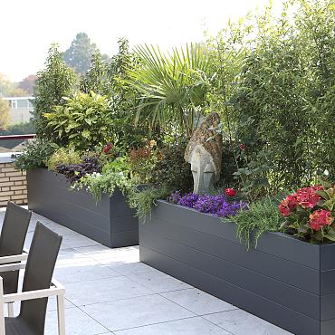 Plantenbak Modulair Antraciet 270x90x42 cm