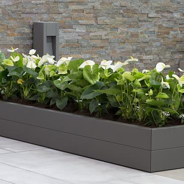 Bloembak Modulair - 90x90x28 cm Taupe