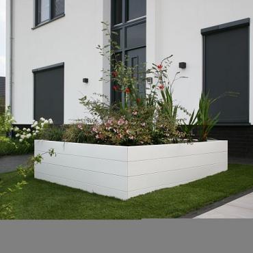 Plantenbak Modulair Wit 270x30x28 cm