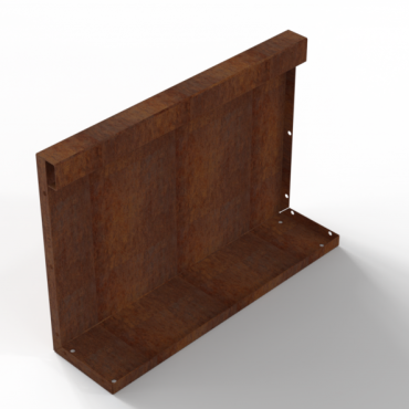 Plantenbak Module+ Recht Paneel (A) 60x42 Corten