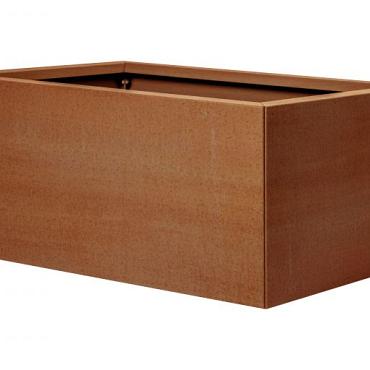 Bloembak vlak - 60x90x60 cm Corten