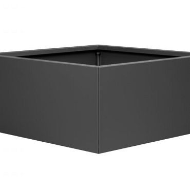 Plantenbak Vlak Antraciet 90x90x40 cm