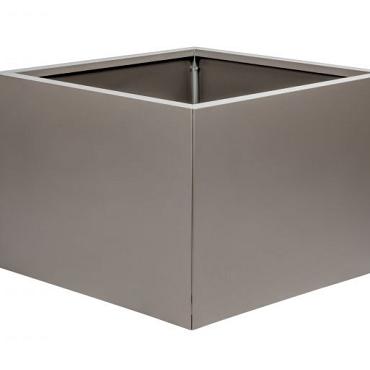 Bloembak vlak - 60x60x60 cm Taupe