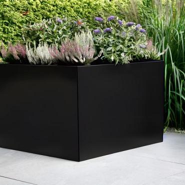 Plantenbak Vlak Grafietzwart 210x150x40 cm