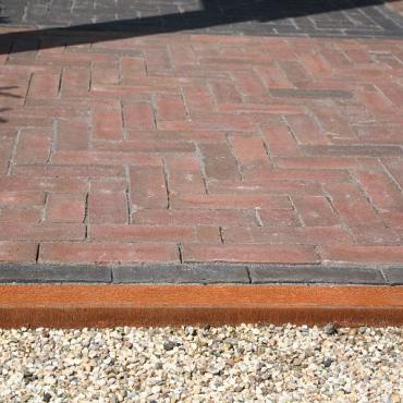 U-profiel gelijkzijdig opsluitband 6 cm - 220x6.4x4.75/4.75 cm Corten