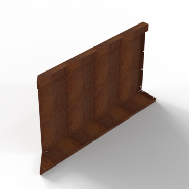 Plantenbak Module+ Inwendig hoekpaneel (C) 90x56 R Corten