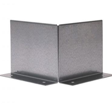 Uitwendige hoek Kantopsluiting Double (flg) 10 cm Verzinkt