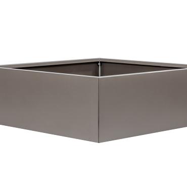 Bloembak vlak - 210x210x40 cm Taupe