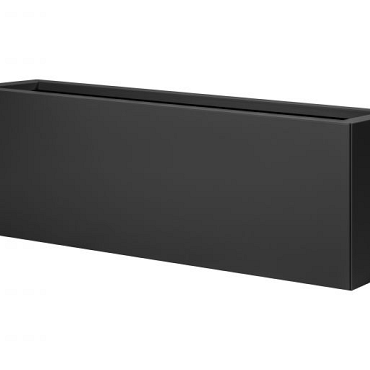 Plantenbak Vlak Grafietzwart 210x30x60 cm