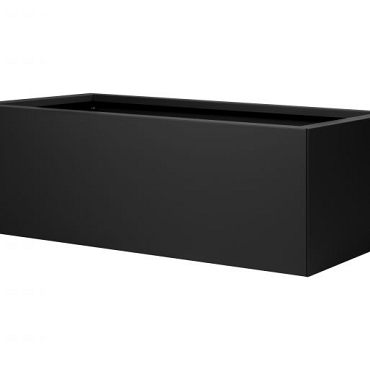 Bloembak vlak - 60x150x60 cm Grafiet zwart