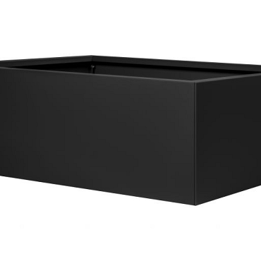 Bloembak vlak - 180x300x60 cm Grafiet zwart