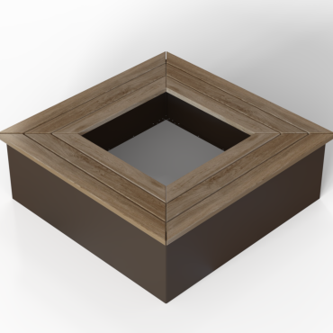 Zitbank - Vierkant 150x150x45.5 cm Douglas