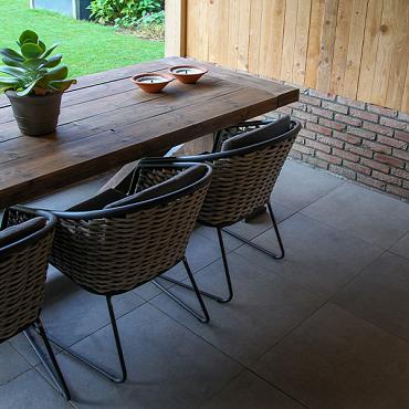 Solido Ceramica 30MM randtegel Cittadella Taupe 60x60x3/7 cm.