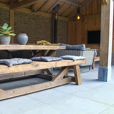 Solido Ceramica 30MM randtegel Cittadella Taupe 60x60x3/7 cm.