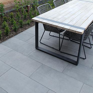 Solido Ceramica 30MM randtegel Cemento Black 60x60x3/7 cm.