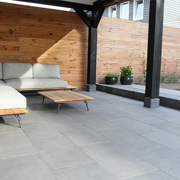 Solido Ceramica 30MM randtegel Cemento Black 60x60x3/7 cm.