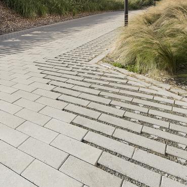 Hydro Lineo 30x10x10 40 Grijs Waterdoorlatende Betonstraatstenen Type : Verbrede Voeg