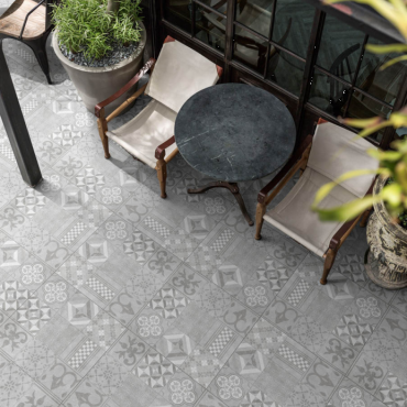 GeoCeramica® 60x60x4 Mosaik Evoque Grey