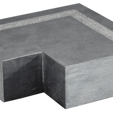 Blue Stone hoekstuk 50/35x15 cm gezoet + rand