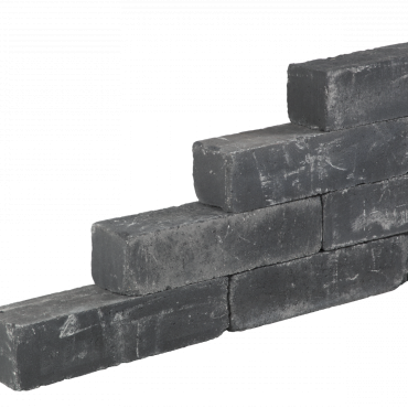 Blockstone stapelblok 15x15x30cm Zwart