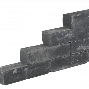 Blockstone stapelblok 15x15x45cm Zwart