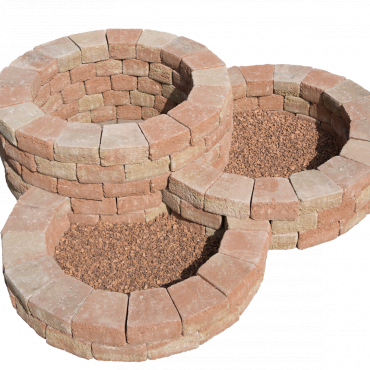 Pilestone Bloembak Rond 210x210x50cm Mont Blanc