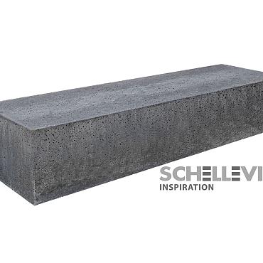 Schellevis zitelement (recht) 200x60x40 cm grijs