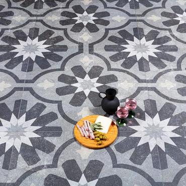 geoceramica® 80x80x4 cm decoro tulipani decor * Uitlopend