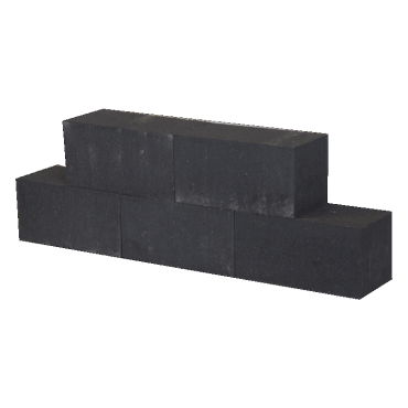 Patioblok strak 45x15x15cm Antraciet